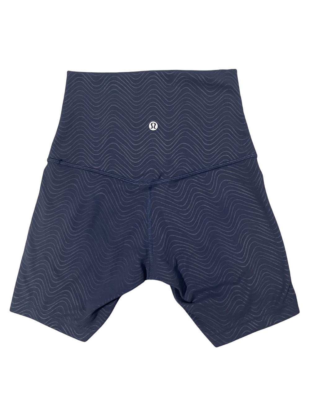 Women’s lululemon Align Super High Rise Short True Navy Aqueous Emboss Size 4